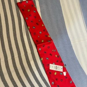 Silk sash lady bug scarf